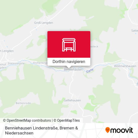 Benniehausen Lindenstraße Karte
