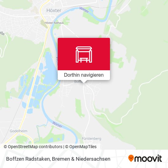 Boffzen Radstaken Karte
