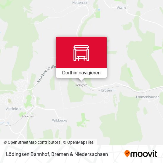 Lödingsen Bahnhof Karte