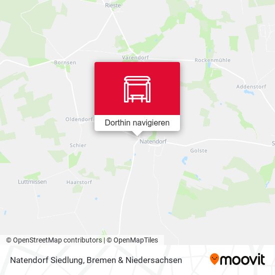 Natendorf Siedlung Karte