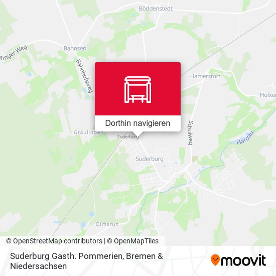 Suderburg Gasth. Pommerien Karte