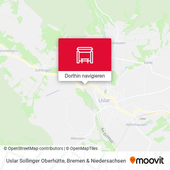 Uslar Sollinger Oberhütte Karte