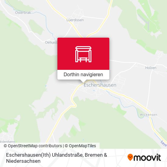 Eschershausen(Ith) Uhlandstraße Karte