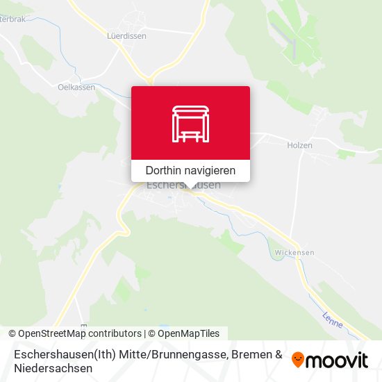 Eschershausen(Ith) Mitte / Brunnengasse Karte