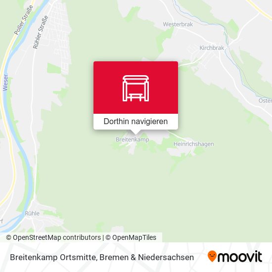 Breitenkamp Ortsmitte Karte