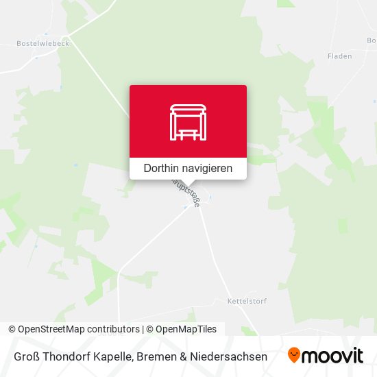 Groß Thondorf Kapelle Karte