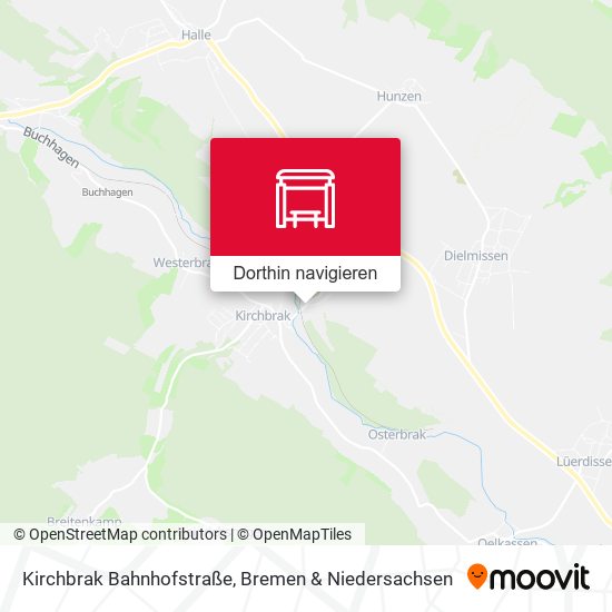 Kirchbrak Bahnhofstraße Karte