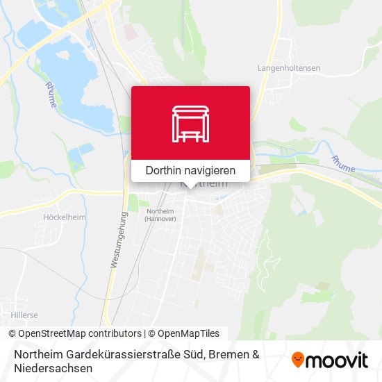 Northeim Gardekürassierstraße Süd Karte