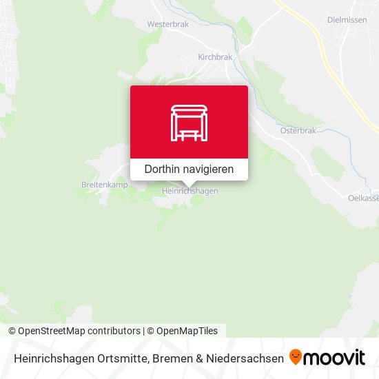 Heinrichshagen Ortsmitte Karte