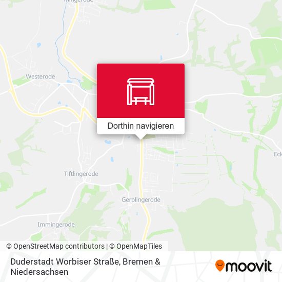Duderstadt Worbiser Straße Karte