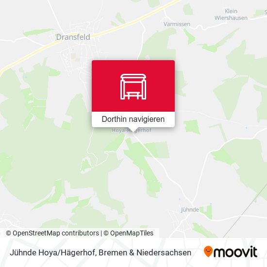 Jühnde Hoya/Hägerhof Karte