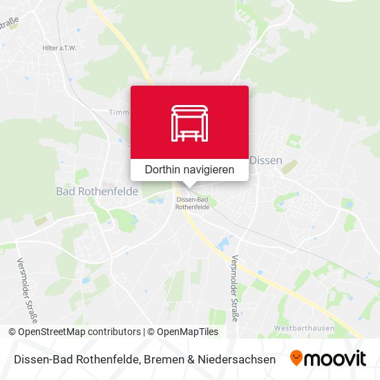 Dissen-Bad Rothenfelde Karte