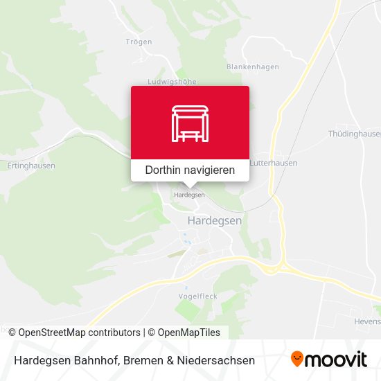 Hardegsen Bahnhof Karte
