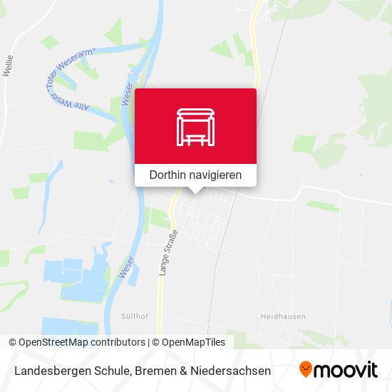 Landesbergen Schule Karte