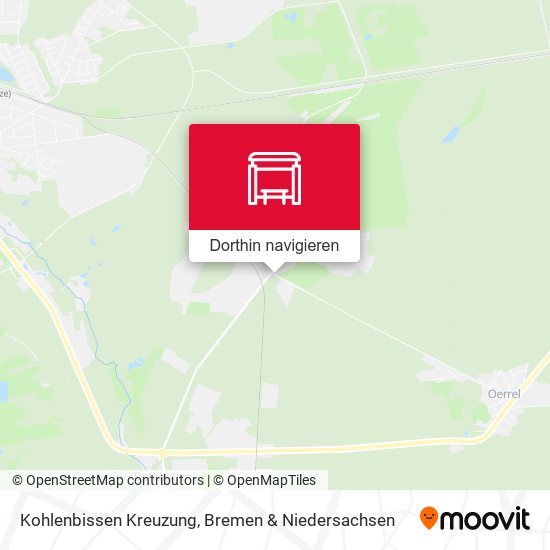 Kohlenbissen Kreuzung Karte