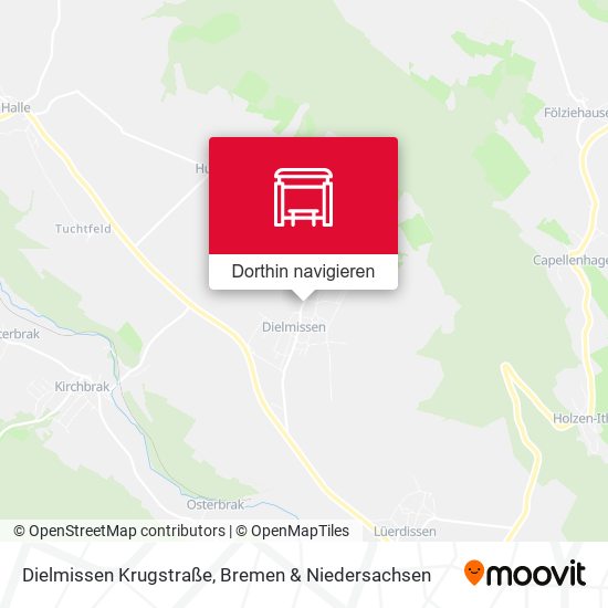 Dielmissen Krugstraße Karte