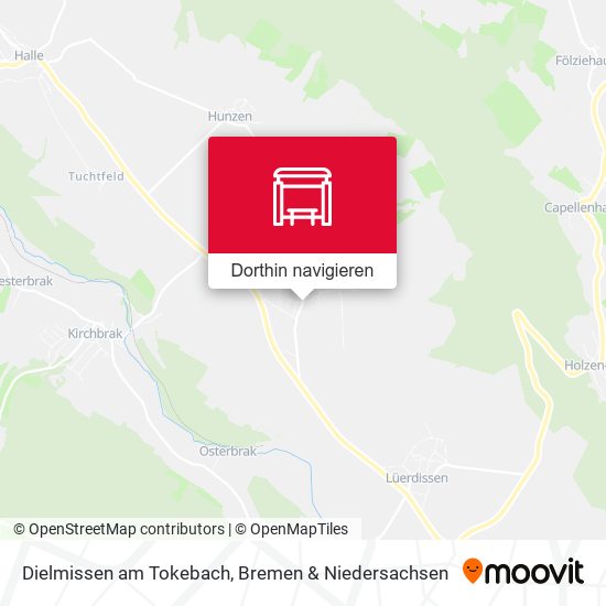 Dielmissen am Tokebach Karte