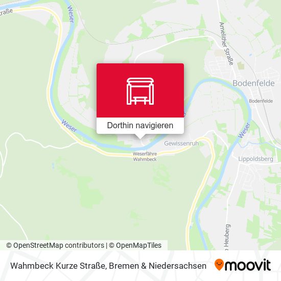 Wahmbeck Kurze Straße Karte