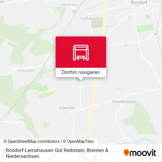 Rosdorf-Lemshausen Gut Reibstein Karte