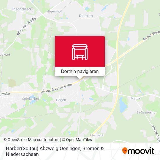 Harber(Soltau) Abzweig Oeningen Karte