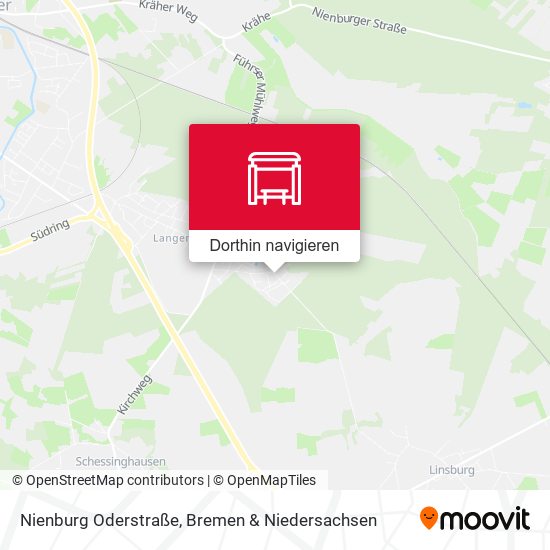 Nienburg Oderstraße Karte