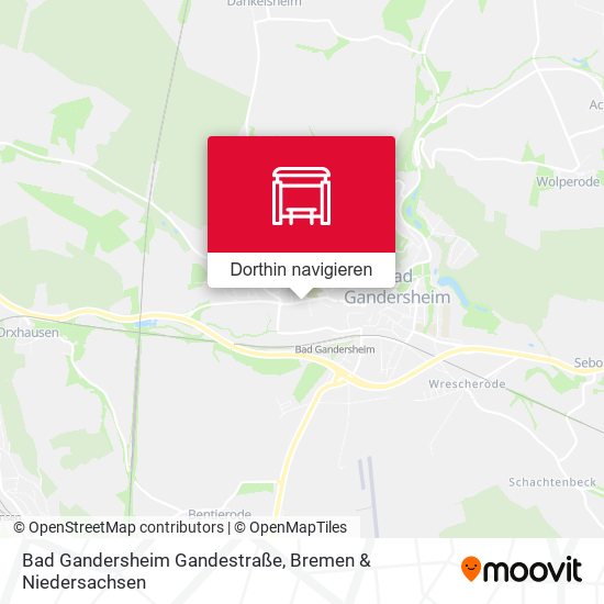 Bad Gandersheim Gandestraße Karte