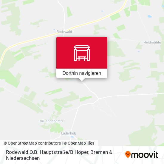 Rodewald O.B. Hauptstraße / B.Höper Karte