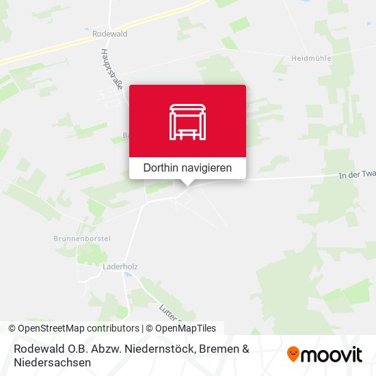 Rodewald O.B. Abzw. Niedernstöck Karte