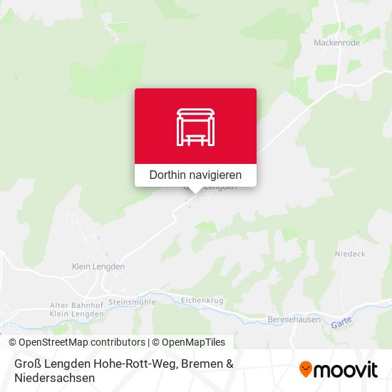 Groß Lengden Hohe-Rott-Weg Karte