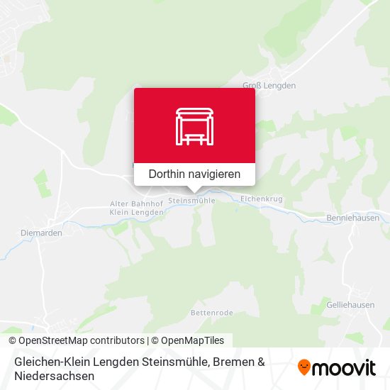 Gleichen-Klein Lengden Steinsmühle Karte