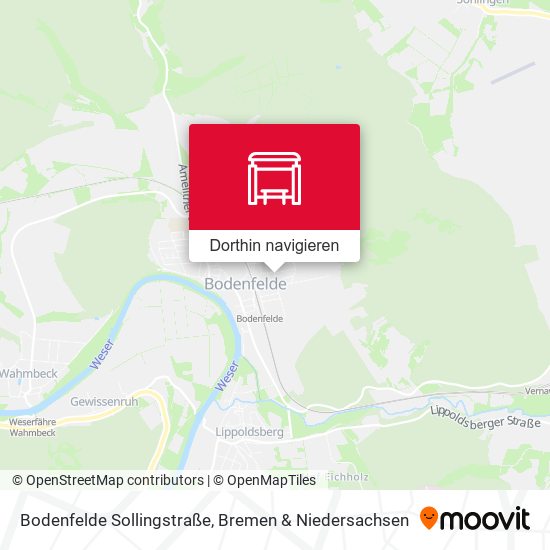 Bodenfelde Sollingstraße Karte