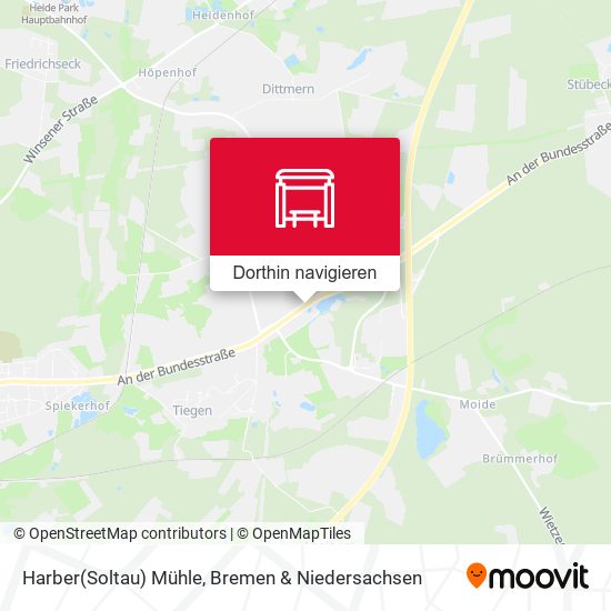 Harber(Soltau) Mühle Karte
