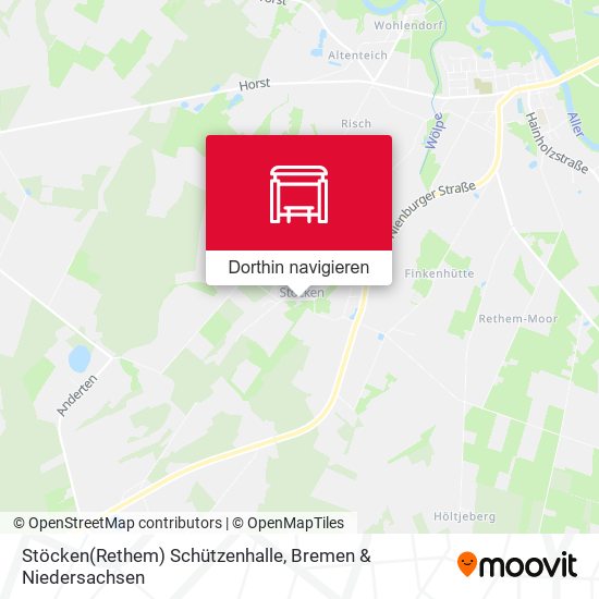 Stöcken(Rethem) Schützenhalle Karte
