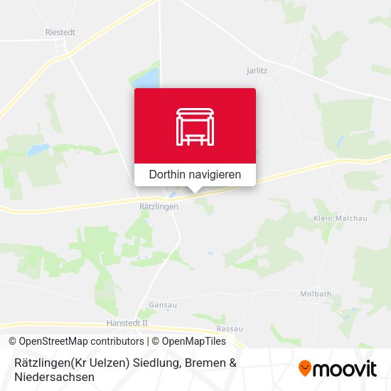 Rätzlingen(Kr Uelzen) Siedlung Karte