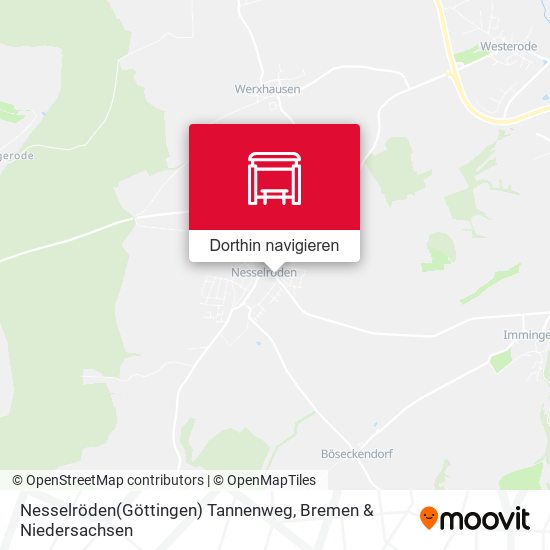 Nesselröden(Göttingen) Tannenweg Karte