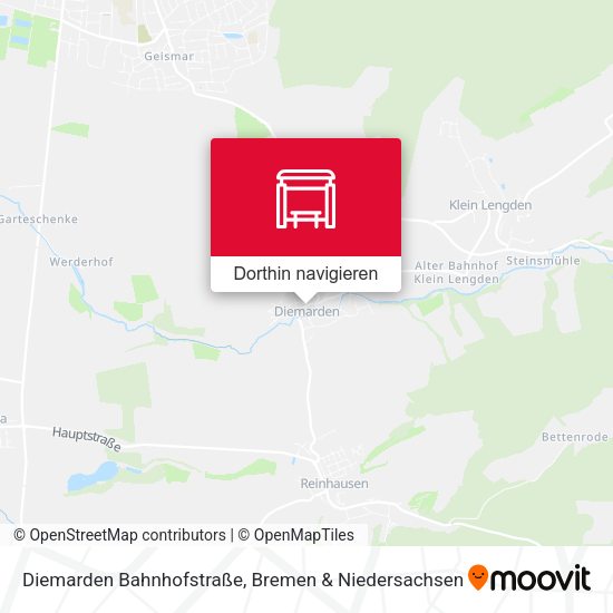 Diemarden Bahnhofstraße Karte