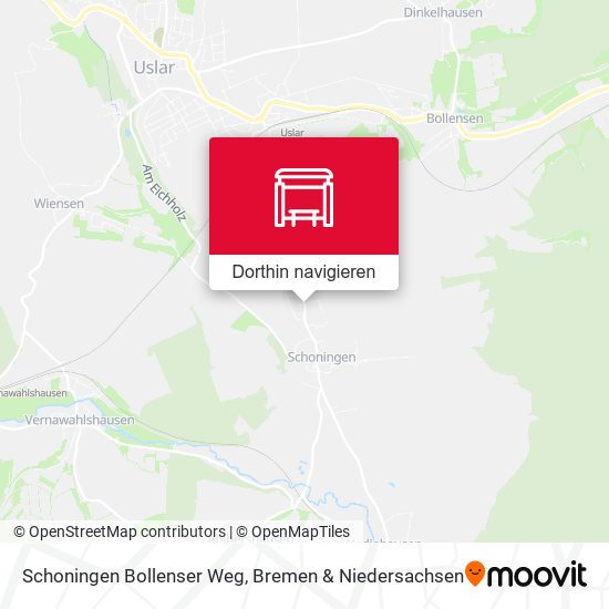 Schoningen Bollenser Weg Karte