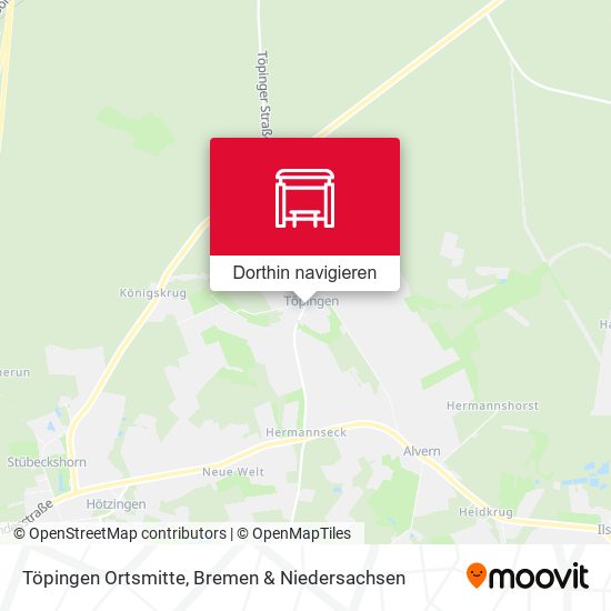 Töpingen Ortsmitte Karte