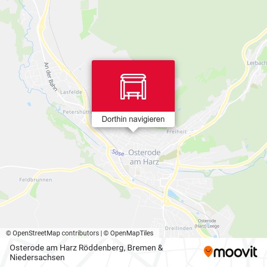 Osterode am Harz Röddenberg Karte