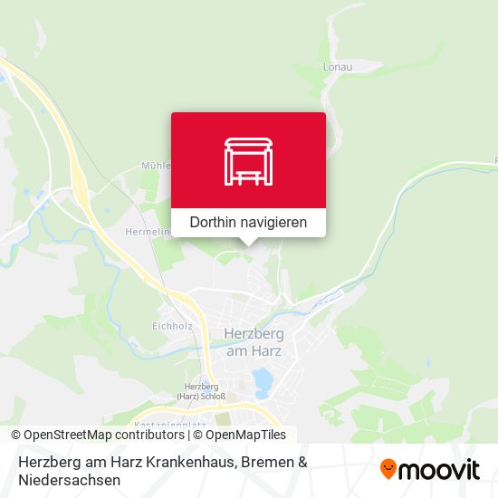 Herzberg am Harz Krankenhaus Karte