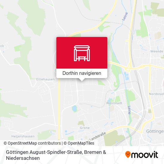 Göttingen August-Spindler-Straße Karte
