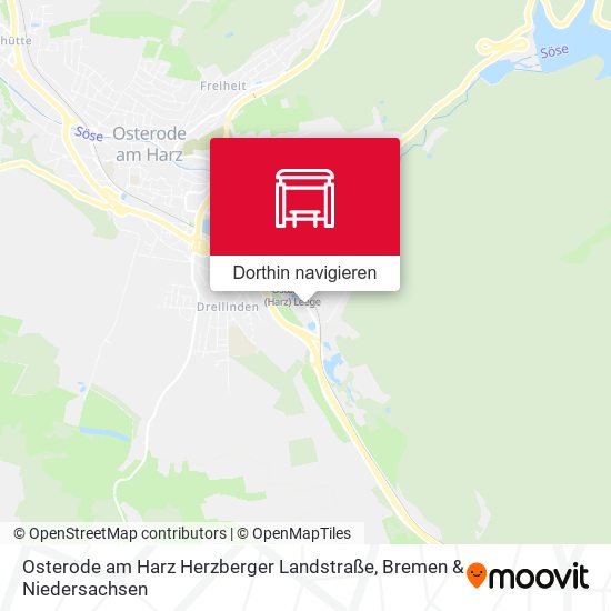 Osterode am Harz Herzberger Landstraße Karte