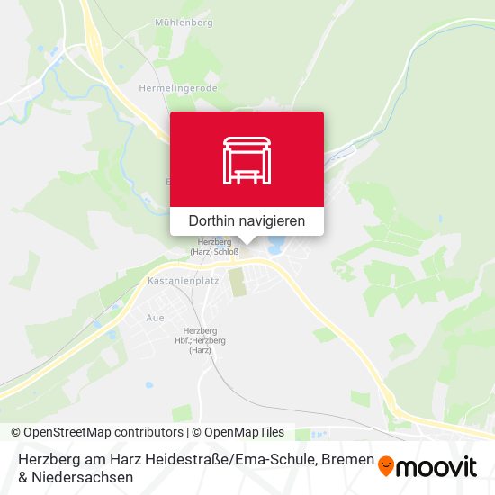 Herzberg am Harz Heidestraße / Ema-Schule Karte