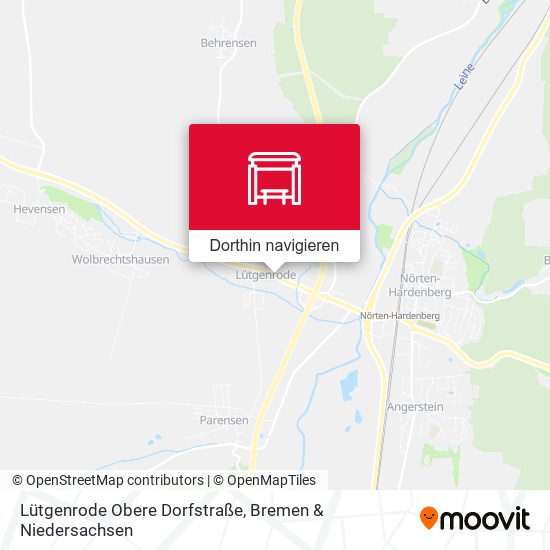 Lütgenrode Obere Dorfstraße Karte