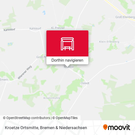 Kroetze Ortsmitte Karte