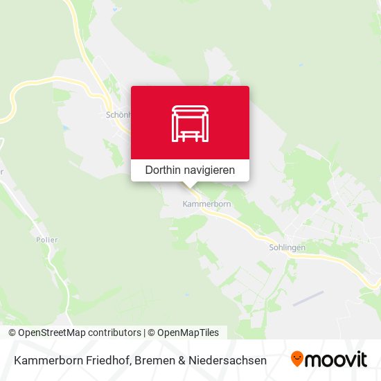 Kammerborn Friedhof Karte