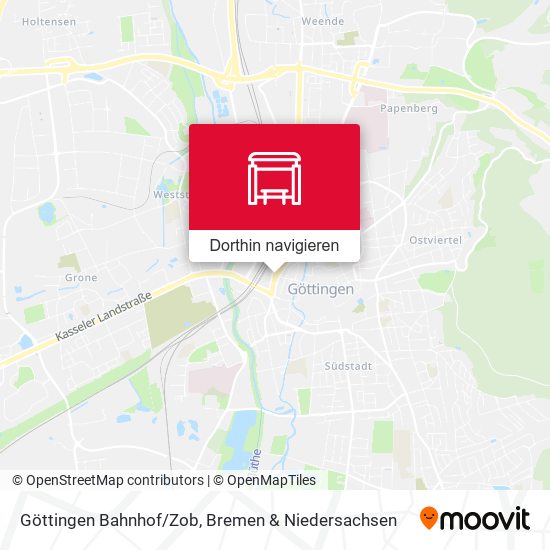 Göttingen Bahnhof/Zob Karte
