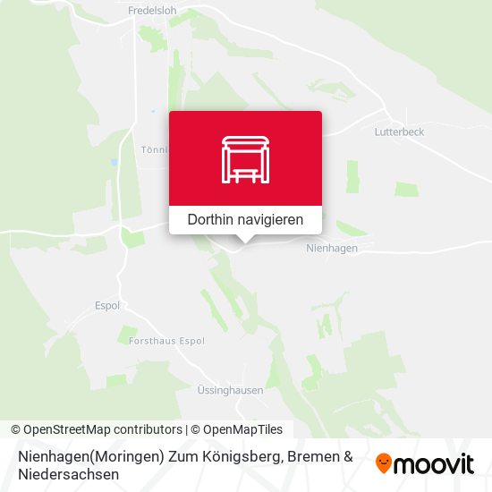 Nienhagen(Moringen) Zum Königsberg Karte