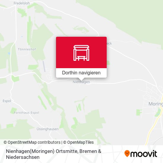 Nienhagen(Moringen) Ortsmitte Karte