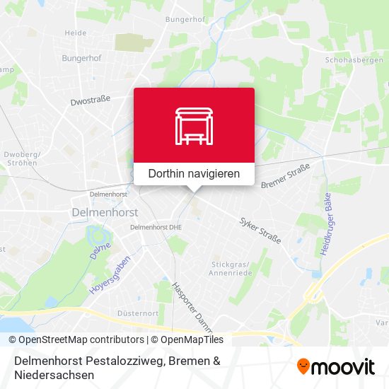 Delmenhorst Pestalozziweg Karte